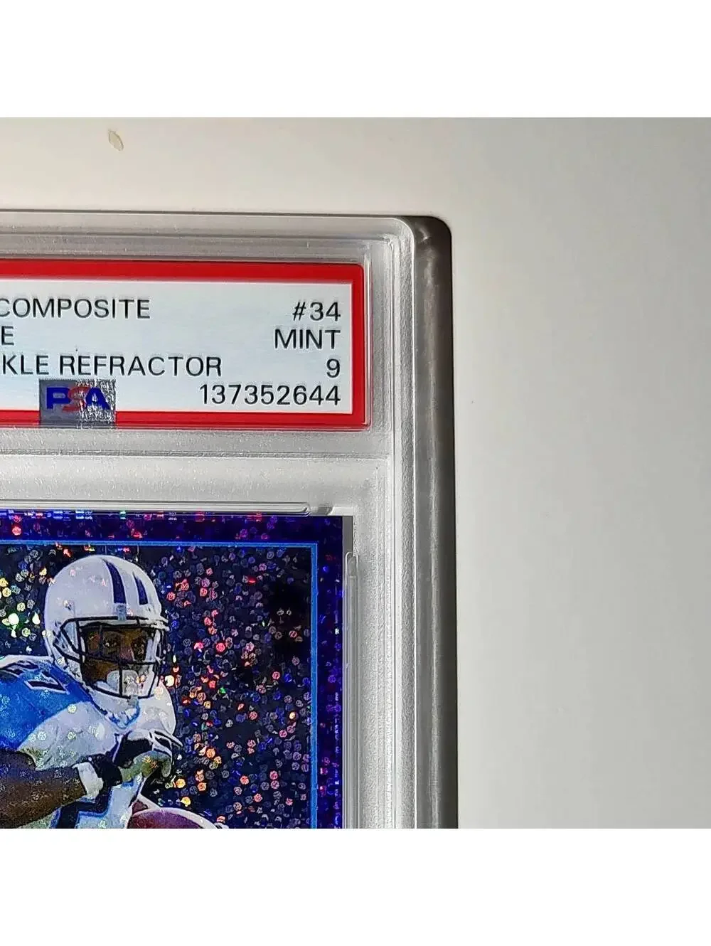 Eddie George 2023 Topps Chrome 012/250 #34 Purple Speckle Refractors PSA 9 Mint